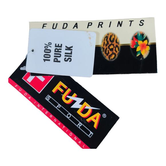 Fuda International Black Gold Paisley 100% Silk Quilted Lined Jacket Coat NEW - Picture 5 of 5